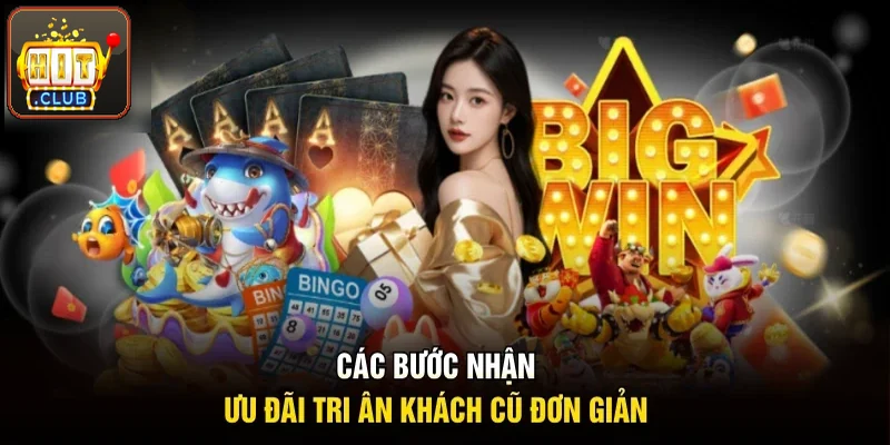Các bước nhận ưu đãi tri ân khách cũ rất đơn giản