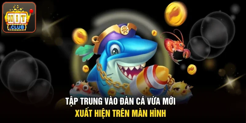 Tập trung vào đàn cá vừa mới xuất hiện trên bàn